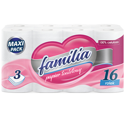 Papier toaletowy Familia 16 rolek 3 warstwy