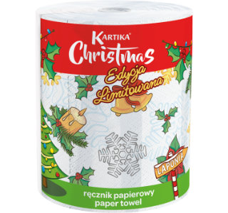 Ręcznik papierowy Kartika Christmas Edycja Limitowana 1 rolka 3 warstwy