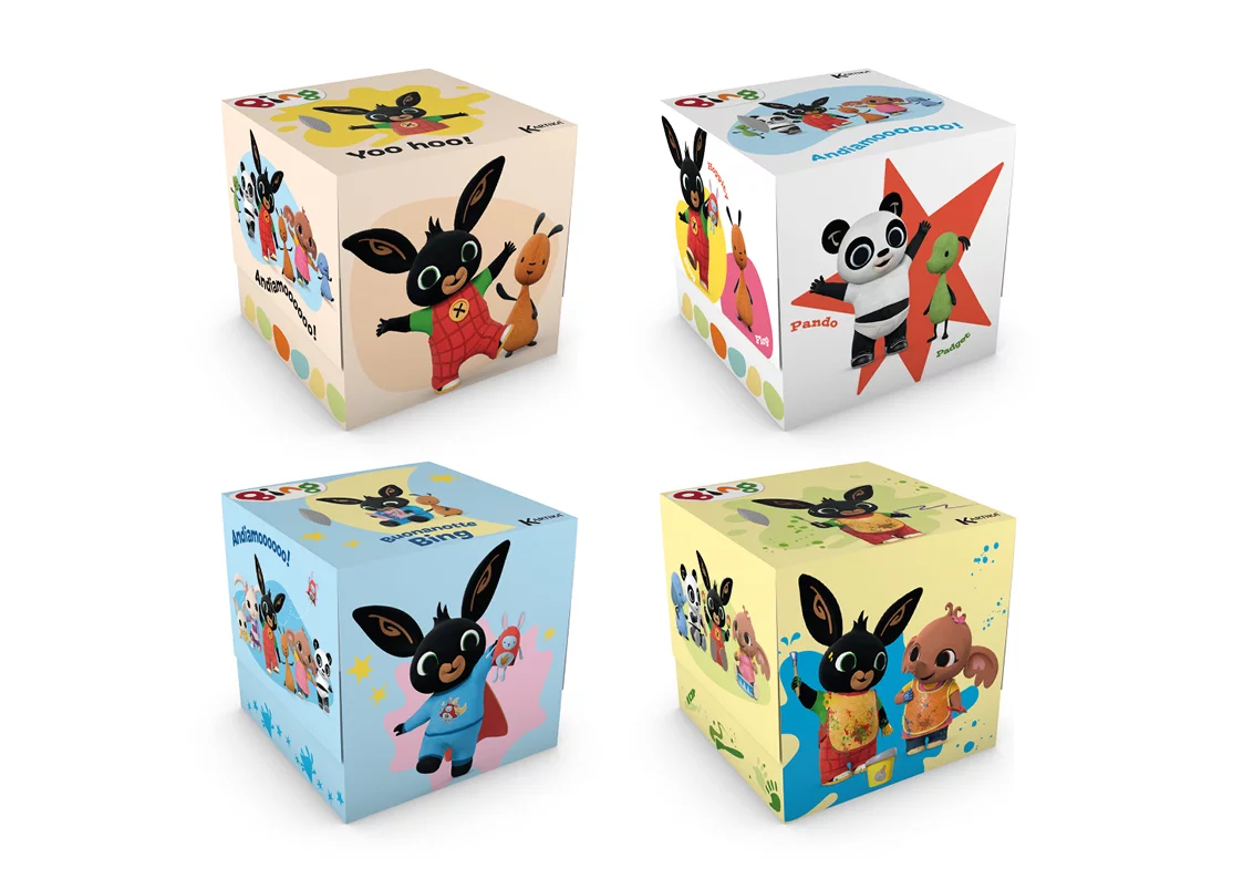 Chusteczki uniwersalne box 56szt. Kartika Bing