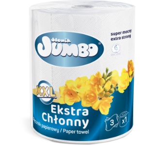 Ręcznik papierowy Słonik Jumbo XXL 3 warstwy 250 listków