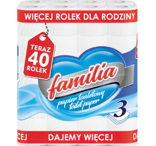Toilet paper Familia 3 plies 40 rolls
