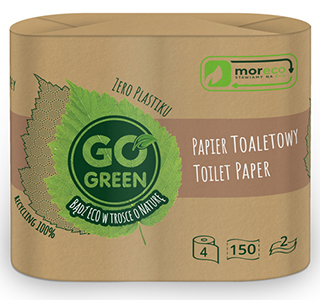 Toilet paper GO GREEN 150 sheets 4 rols