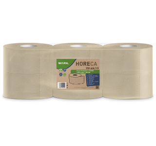 Toilet paper JUMBO HORECA NATURAL TYPE 400/17 6 rolls