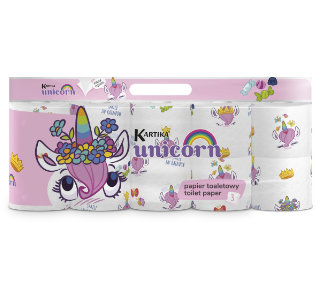 Toilet paper Kartika Unicorn 10 rolls 200 sheets 3 ply