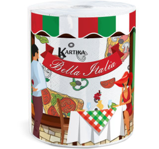 Paper towel Kartika BELLA ITALIA 1 roll 200 sheets 3 plies
