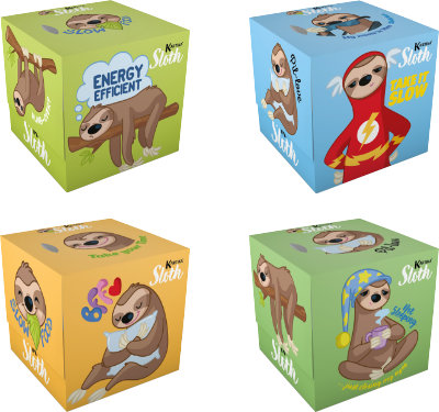 Universal tissues Kartika SLOTH box 56