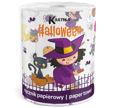 Paper towel Kartika HALLOWEEN 1 roll 200 sheets 3 plies