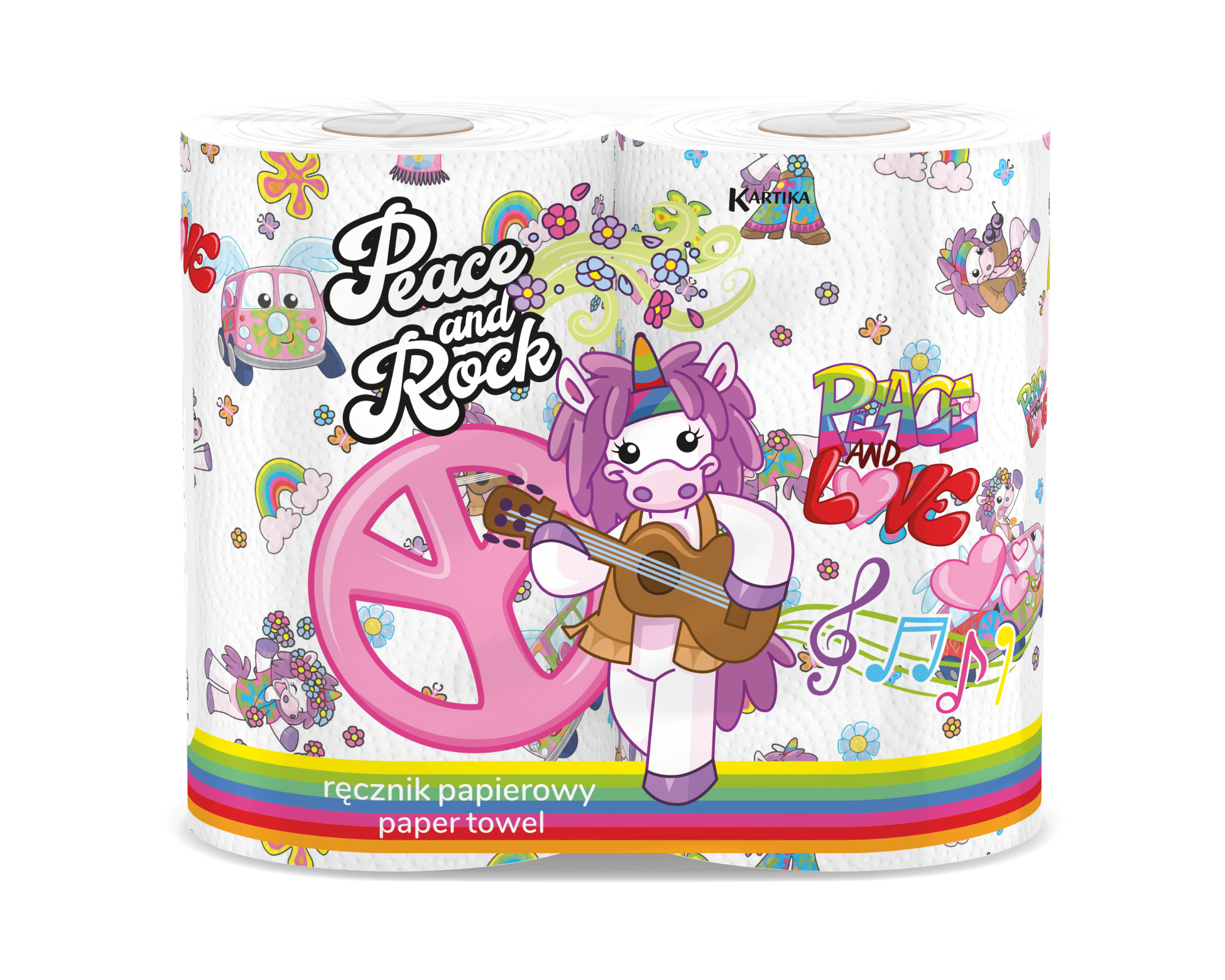 Paper towel Kartika UNICORN 2 rolls 75 sheets 3 plies