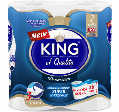 Paper towel KING OF QUALITY SUPER COMPACT 2 x 100 sheets