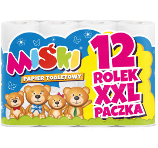 Toilet paper MIŚKI 12 rolls