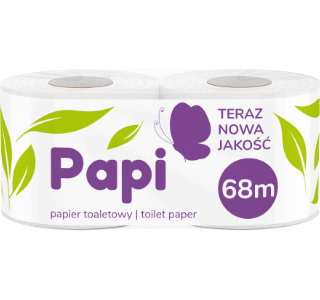 Toilet paper Papi 2 rolls 320 sheets 2 plies