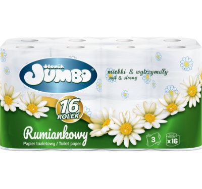 Toilet paper Słonik Jumbo Camomile 16 rolls