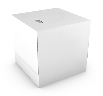 Universal tissue in box with print on every single sheet
